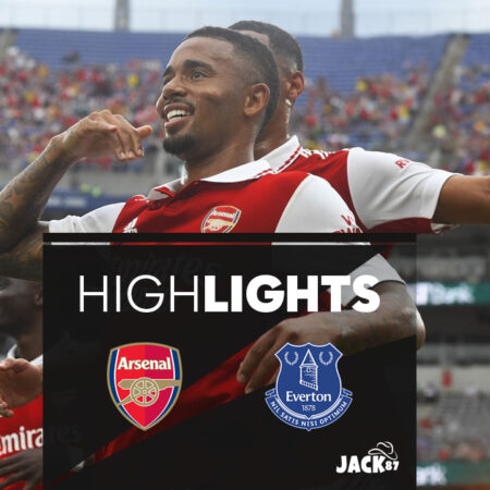 Gabriel Jesus Highlights Arsenal vs Everton 2-0