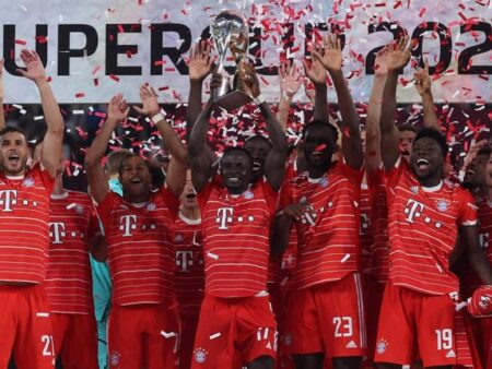 Bayern eliminated RB Ripzig to win the German Super Cup in 2022