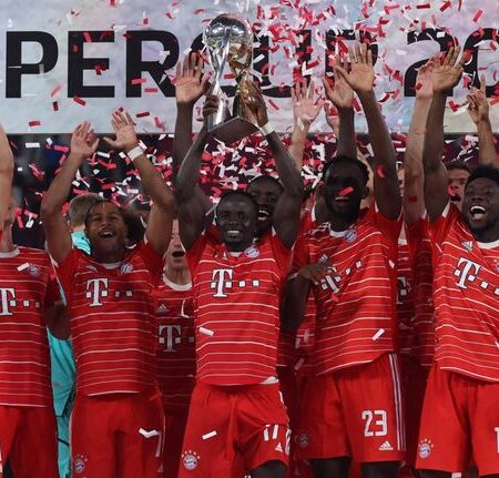 Bayern eliminated RB Ripzig to win the German Super Cup in 2022