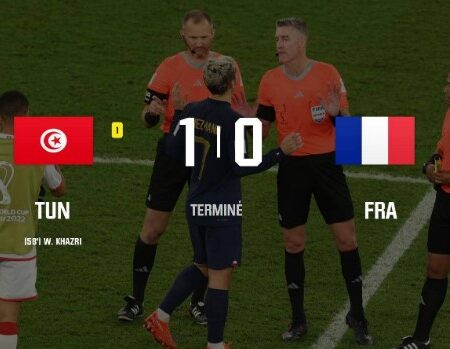 France Defeated by Tunisia 1-0 But Still Advanced to the Knockout Round as the First Placer in their Group