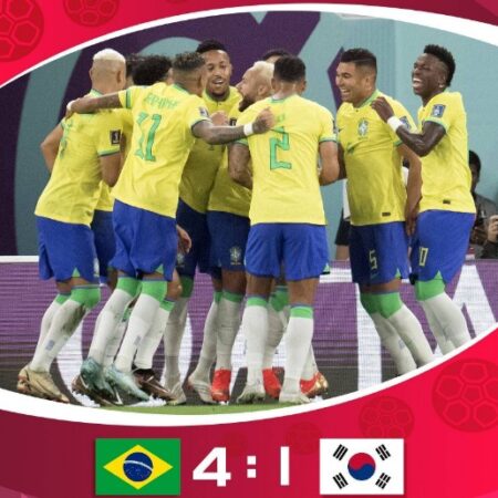 World Cup Knockouts: Neymar Present in Brazil Win Against South Korea 4-1