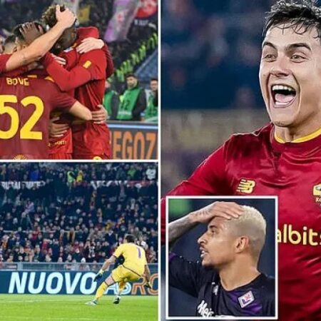 Dybala Bags Two Goals for Rome to Beat Fiorentina